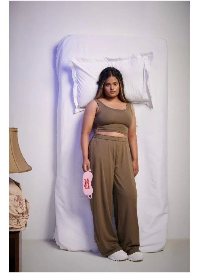 نسيسيرا Olive Supima Set with Crop Top