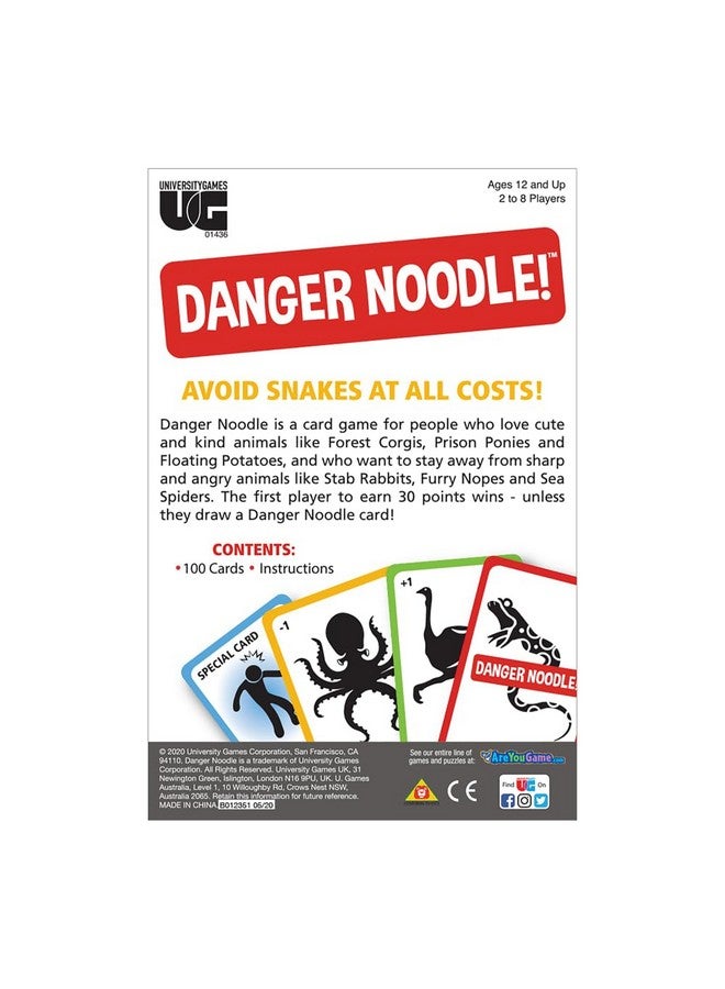 University Games | Danger Noodle Family Card Game, for 2 to 8 Players Ages 12 and Up - Image 2