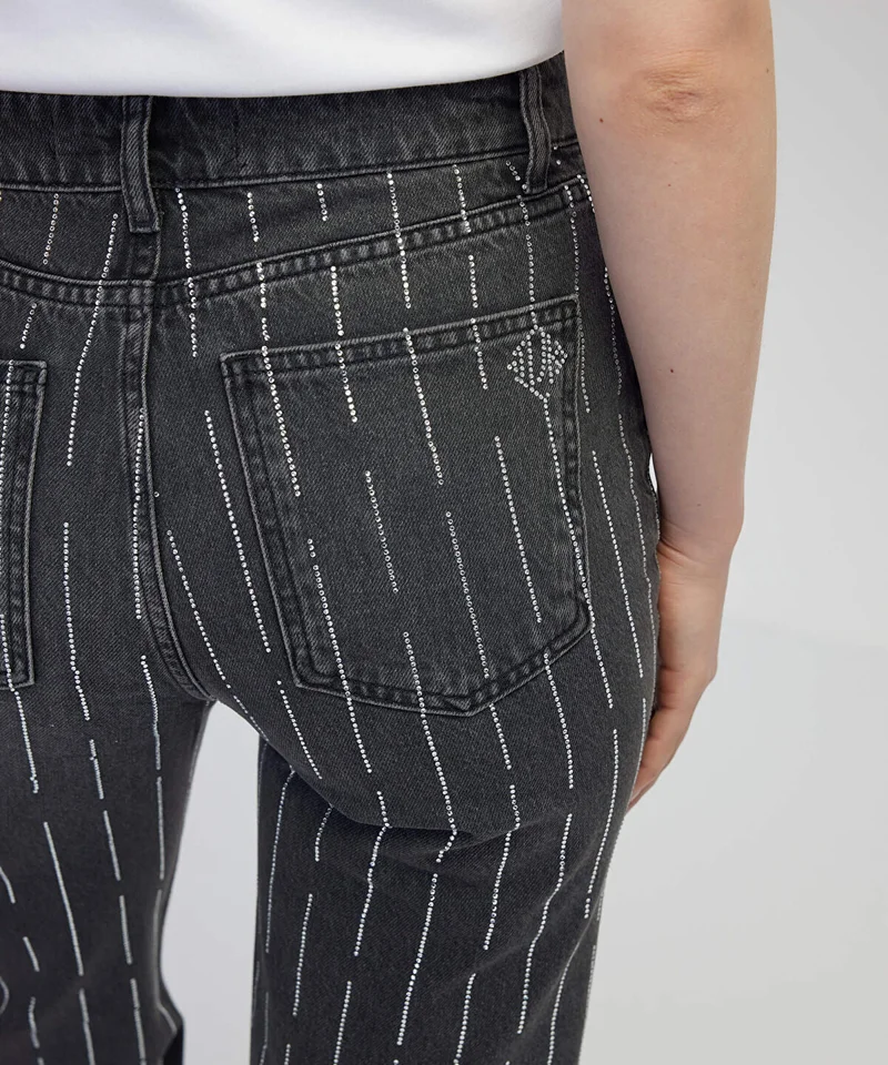 Ipekyol  Embellished Wide-Leg Jeans for Women | Best Price UAE