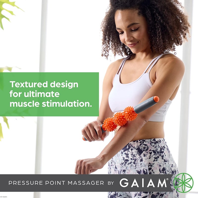 Gaiam Restore 0558255 Pressure Point Muscle Roller Massage Stick Colors may vary - Image 5