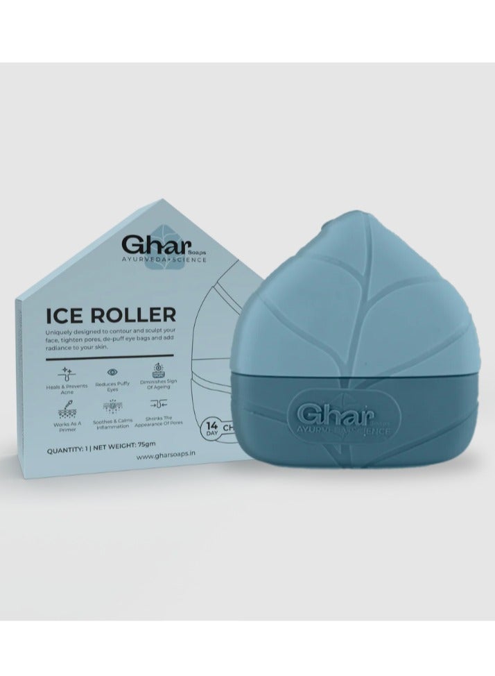 GHAR SOAP Ghar Soap Special Edition  Ice Roller for Face Neck and Body | Brighten Skin & Enhance Your Natural Glow Easy to Use and Carry | Reusable Skin Care Tools for Eye Wrinkles Acne Puffiness Relief - Image 2