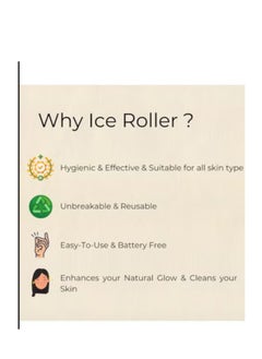 GHAR SOAP Ghar Soap Special Edition  Ice Roller for Face Neck and Body | Brighten Skin & Enhance Your Natural Glow Easy to Use and Carry | Reusable Skin Care Tools for Eye Wrinkles Acne Puffiness Relief  - Image 5