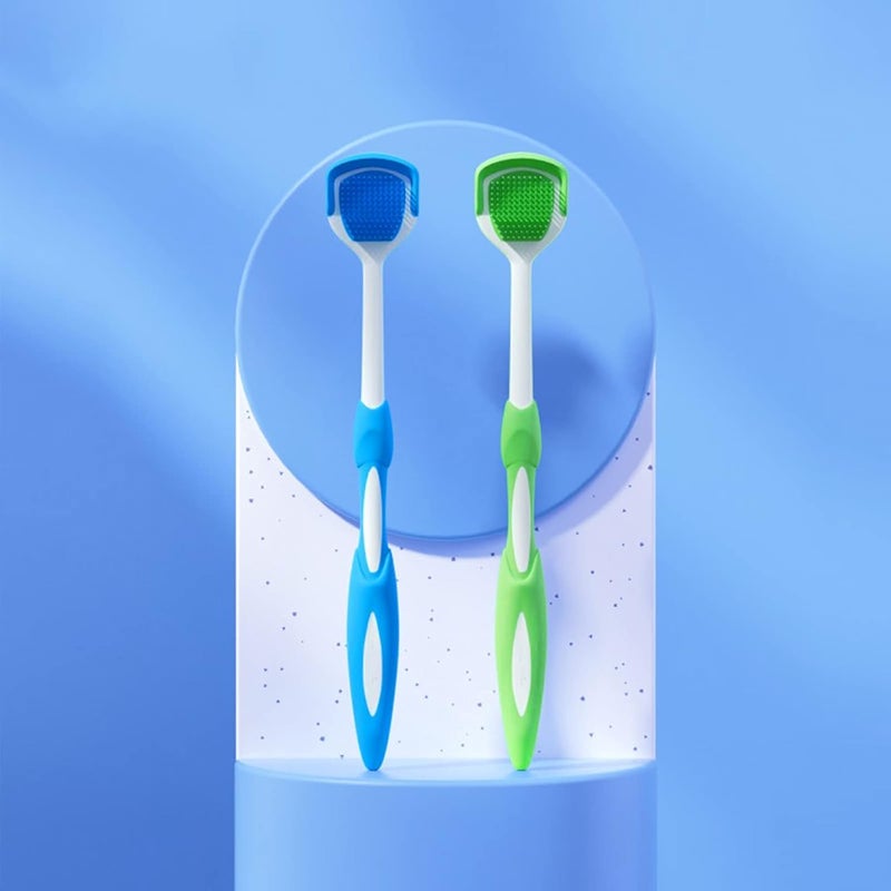 Zirak Silicone Tongue Cleaner Brush - Multi-Colored Tongue Scraper for Adults & Kids | Ergonomic Design for Fresh Breath & Daily Oral Care (5 Pcs) - Image 3