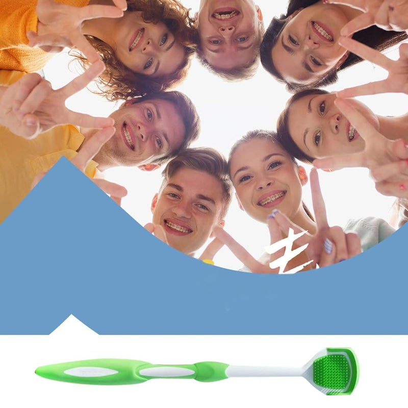 Zirak Silicone Tongue Cleaner Brush - Multi-Colored Tongue Scraper for Adults & Kids | Ergonomic Design for Fresh Breath & Daily Oral Care (5 Pcs) - Image 5