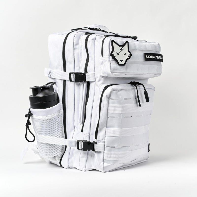 Lone Wolf Fitness Gen 3 45L White Backpack - Image 4