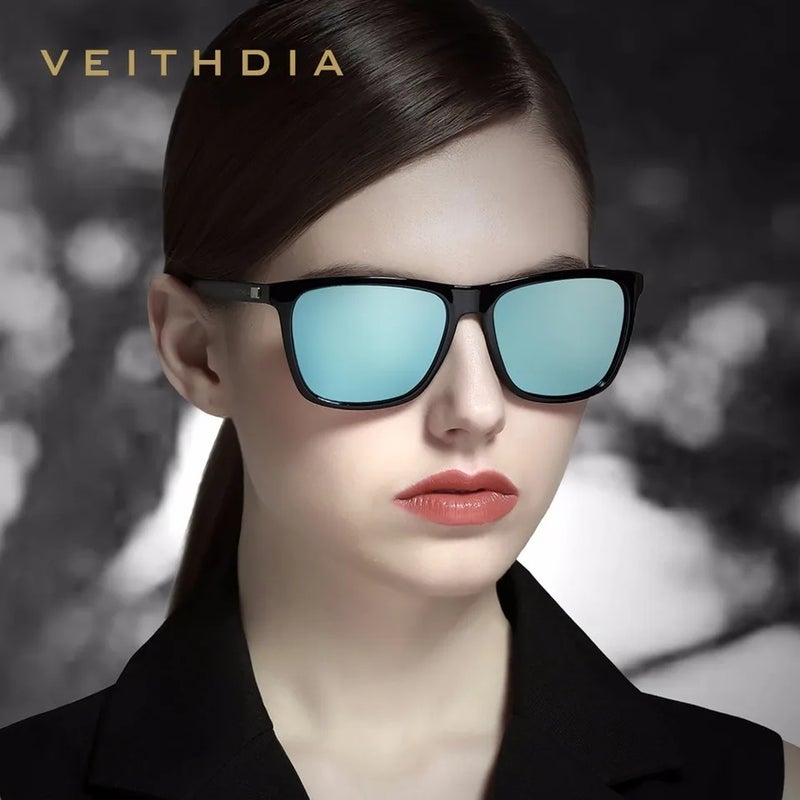 Veithdia Sunglasses Unisex Retro Aluminum+TR90 Sunglasses Polarized Lens Vintage Eyewear Sun Glasses For Men/Women 6108, black - Image 5