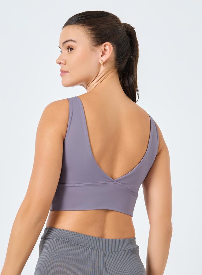 ستايلي اكتيف حمالة صدر رياضية منخفضة التأثير بحزام عريض وقصة منخفضة من ستايلي - Image 4