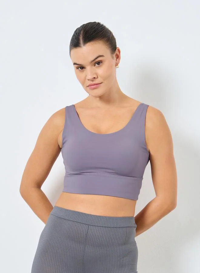 Styli Active Low Back Broad Underband Low Impact Sports Bra