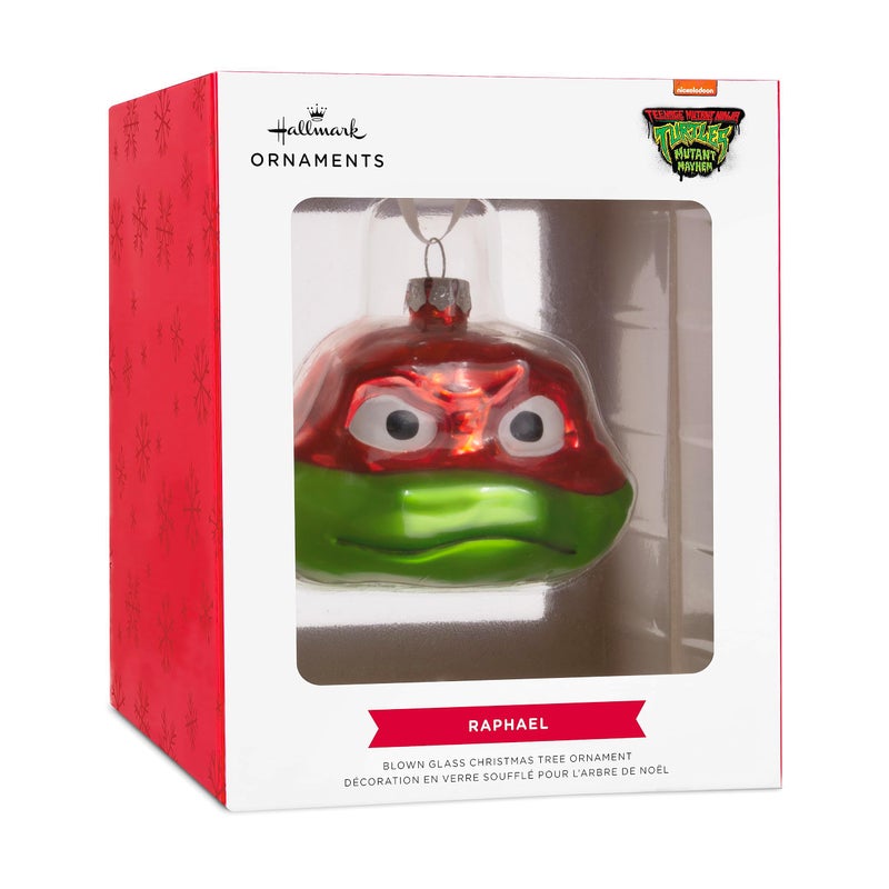 هولمارك في سن المراهقة سلاحف النينجا: Mutant Mayhem Raphael Christmas Ornament الزجاج - Image 3