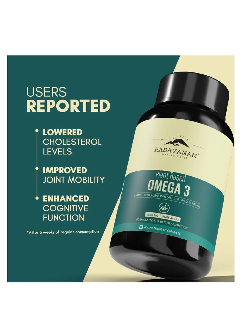Rasayanam Plantbased Omega3 60 Capsules - Image 2