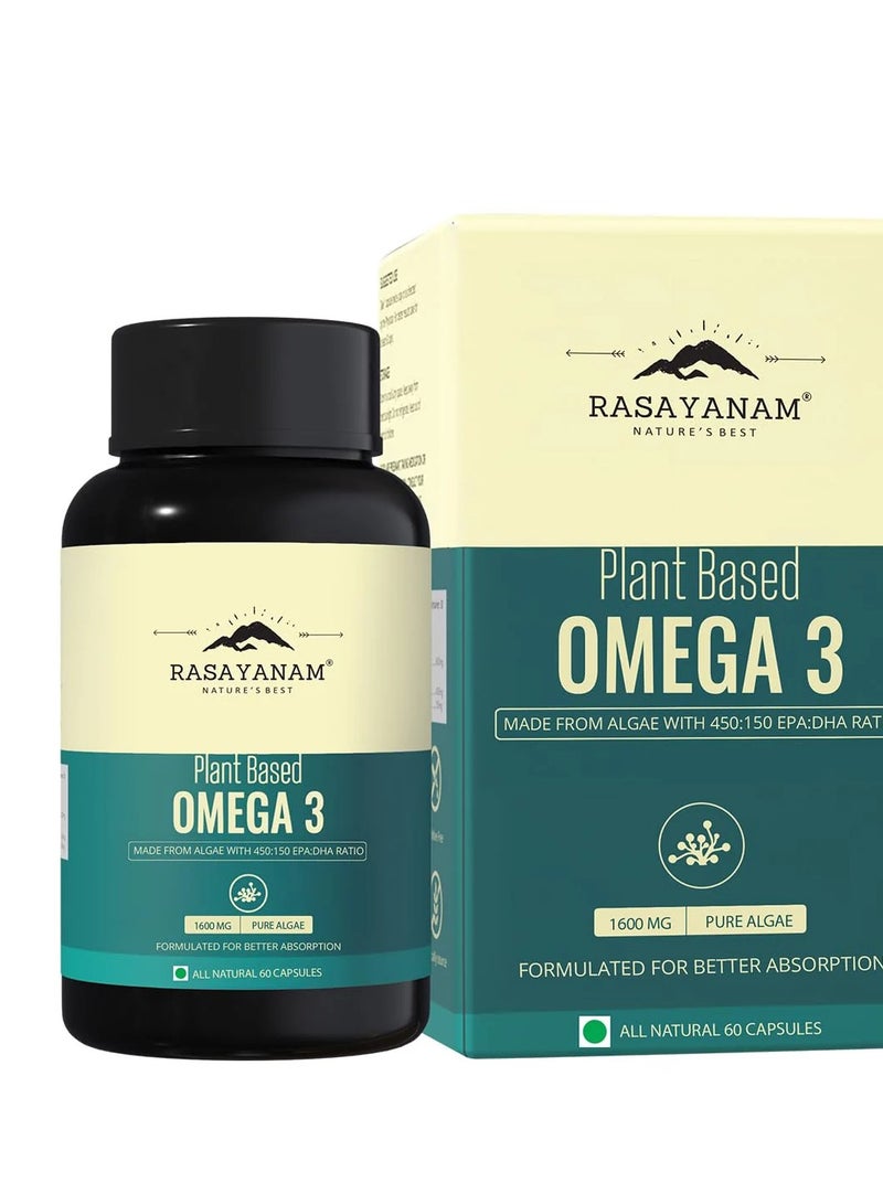 Rasayanam Plantbased Omega3 60 Capsules - Image 1