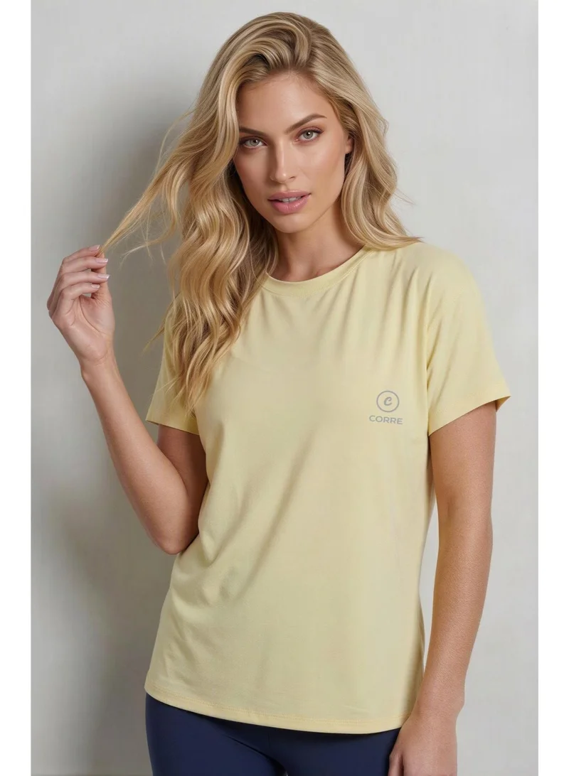 ملابس رياضية من كور Performance Tee - Pale Yellow