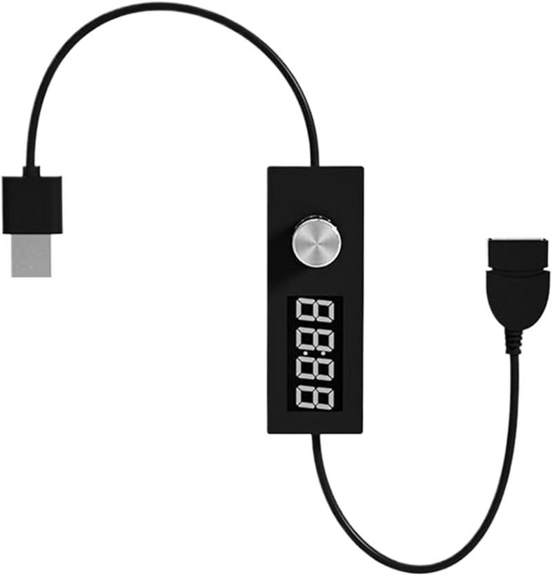 USB Timer Power Cable Adjustable Countdown Shutoff Wire LED Display Programmable Scheduler Cord - Image 1