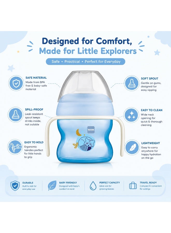 MAM Starter Cup with Removable Handles for Babies, 150 ml, Boy - Image 2