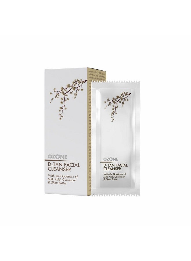 أوزون منظف الوجه D-Tan | غني بالخيار وزبدة الشيا والحليب | منظف الوجه لإزالة السمرة للرجال والنساء | جميع أنواع البشرة، إزالة السمرة، بشرة ناعمة وسلسة وغير متساوية اللون | 60 جم (6 * 10 جم) - Image 2