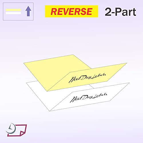 NextDayLabels - Superior Carbon-less NCR, Pre Collated Paper, 500 Sheets Per Pack (8-1/2" x 11" 2 Part Reverse, #5887) - Image 5