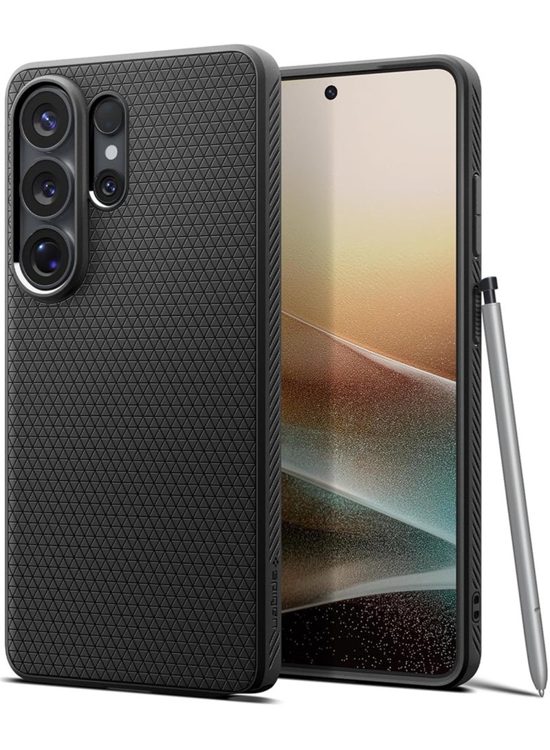 Spigen غطاء حماية سائل لهاتف سامسونج جالاكسي S26 ألترا - أسود غير لامع - Image 1