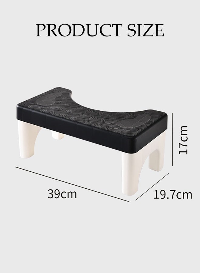 DUNISO Folding Toilet Stool, Portable Stool, Foldable Poop Stool, Sitting Posture Foot Stool,Anti-Slip Adults Bathroom Step Stool, Bathroom Accessories for All Ages - Image 2