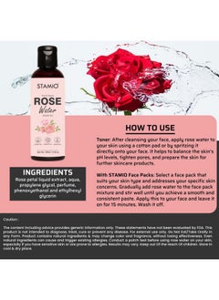 Rose Water 100Ml For Face Pack, Skin Care, Mask, Diy | Pure & Natural Gulab Jal | Men & Women - pzsku/ZD73795AD72C6F3CEB477Z/45/_/1735816962/a3b19a25-057d-4322-9b34-feddafaa9372