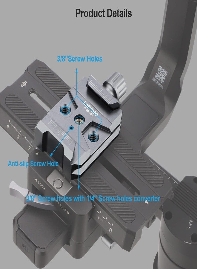 Leftfoto Quick Release Clamp,QR Base,Camera Mounts Clamps for Arca-Swiss Standard Compatible DJI Ronin S 2/3/3-pro/c2 Gimbal,Zhiyun Crane Series and Camera Tripod - Image 2