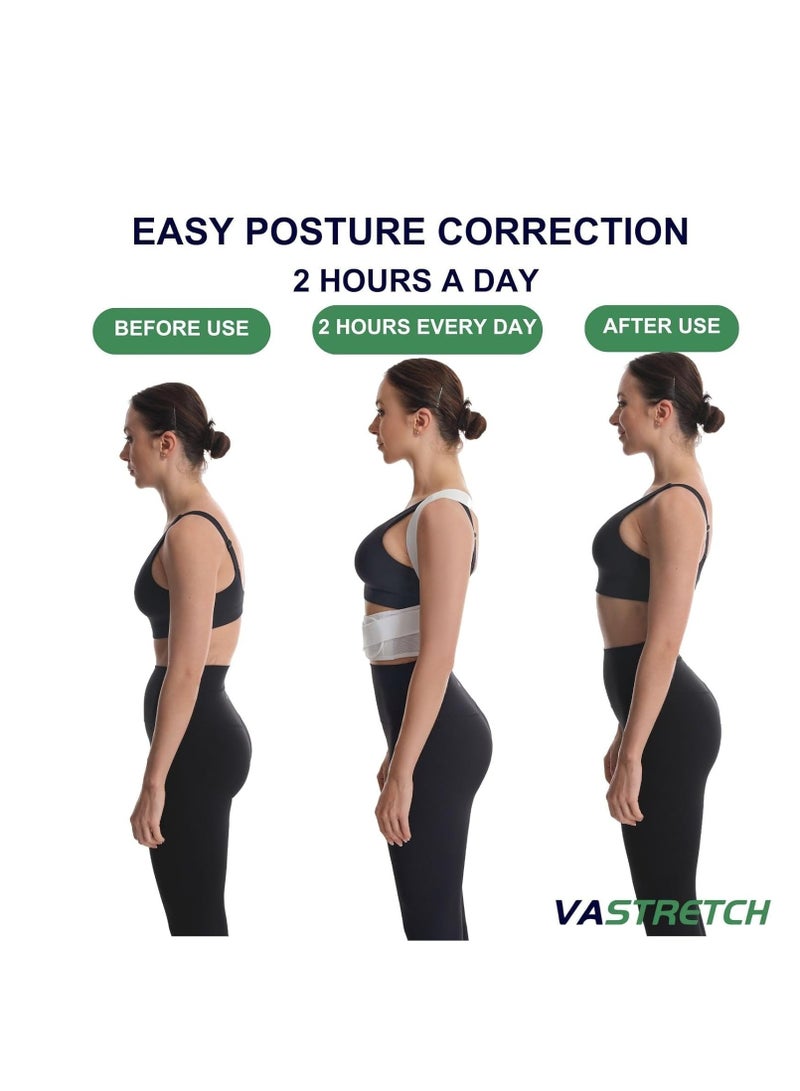 SYOSI Posture Corrector for Women, Adjustable Back Brace For Posture, Back Posture Corrector Providing Pain Relief From Lumbar, Neck, Shoulder, And Clavicle, Back (Large) - Image 2