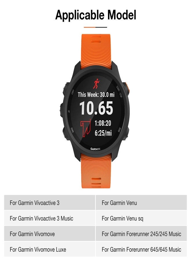 حزام لساعة Garmin Forerunner 245/645 Music، عرض 20 مم، حزام لساعة Garmin Vivoactive 3 Music/Venu/Venu sq - Image 2