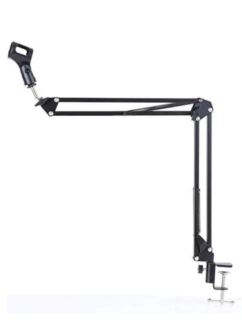 BGM Microphone,Live Sound Card & BM800 Suspension Microphone Kit Broadcasting Recording Condenser Microphone Set Intelligent Volume Audio Mixer Sound Card for Computer PC Live Sound  - Image 5