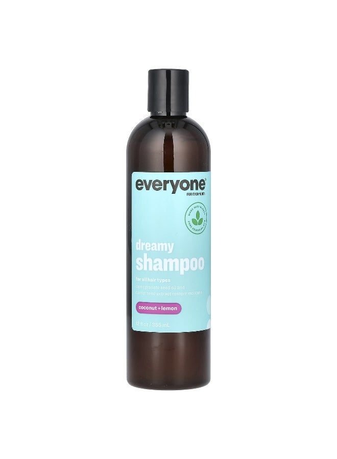 Everyone, Dreamy Shampoo, For All Hair Types, Coconut + Lemon, 12 fl oz (355 ml) - Image 1