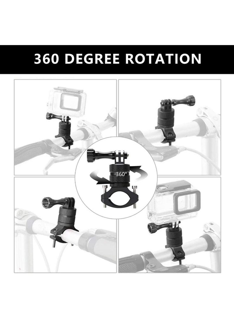 Aluminium Mount for GoPro Hero10/9/8/7/6/5s/5/4s/4/3 Mountain Bike (Black) - Image 3