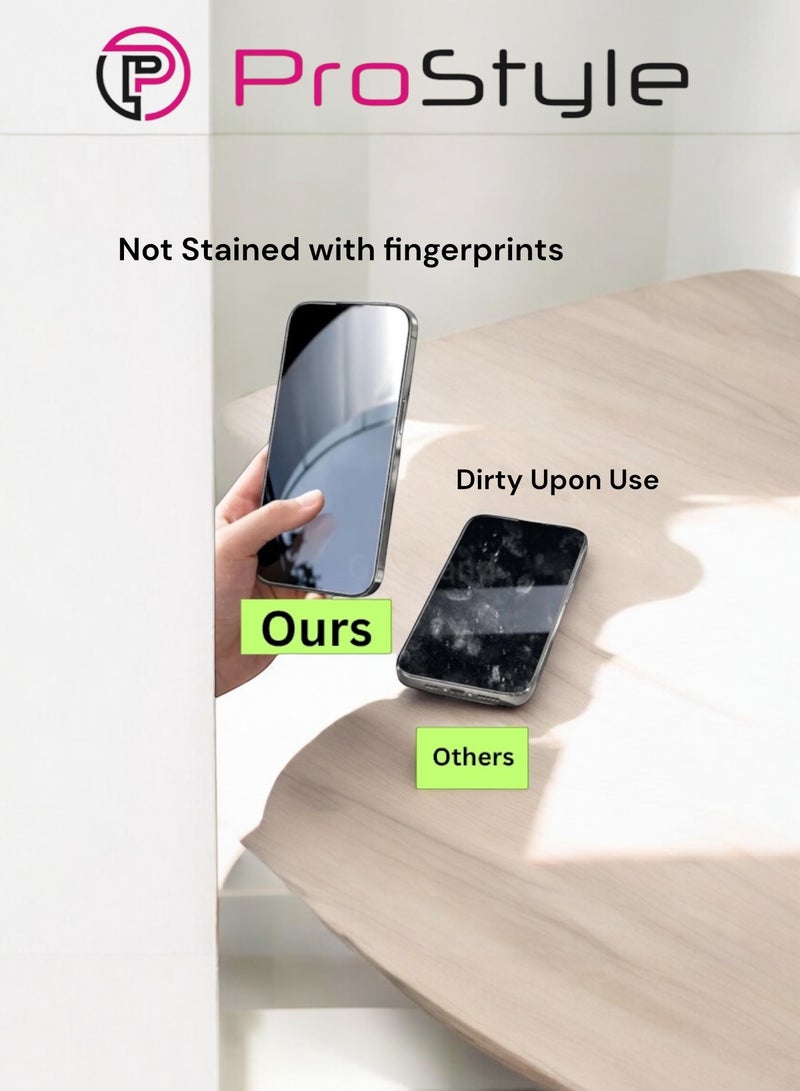 Prostyle iPhone 14 Pro Screen Protector Tempered Glass 9H Hardness Crystal Clear Bubble Free Anti Scratch Anti Fingerprint Full Coverage - Image 3