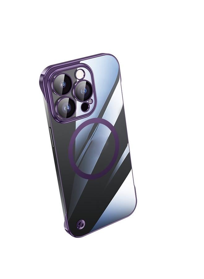 S-TOP Case For iPhone 14 Pro Electroplating Frameless Magsafe Magnetic PC Phone Case - Image 1