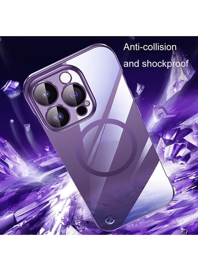 S-TOP Case For iPhone 14 Pro Electroplating Frameless Magsafe Magnetic PC Phone Case - Image 4