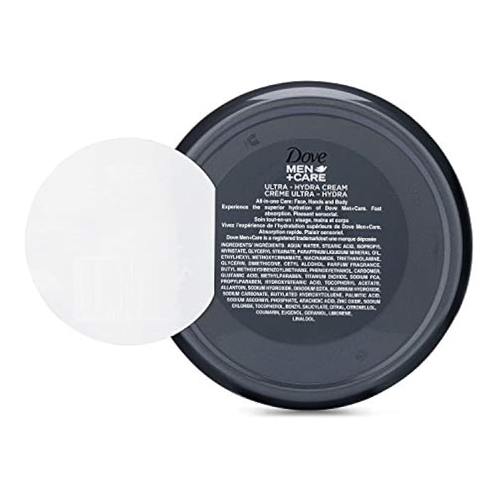 Dove Men+Care Ultra Hydra Cream, Face, Hands and Body care, All Skin Types, 6 Pack of 2.53 Oz Each - Image 2