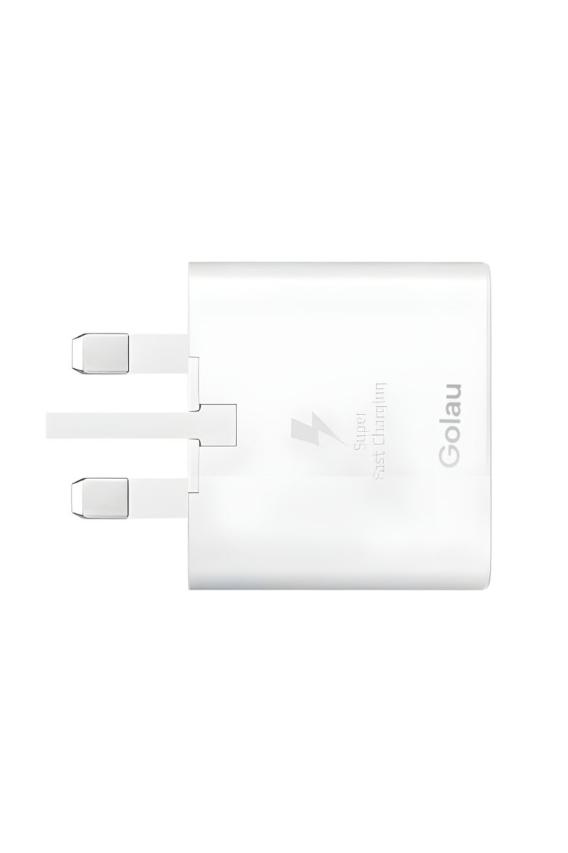 Golau 25W PD Fast Charger with 2M USB-C Cable | Type-C Wall Charger for Galaxy S22/S21/S20/S10/S9/S8 & Other USB-C Devices - Image 4