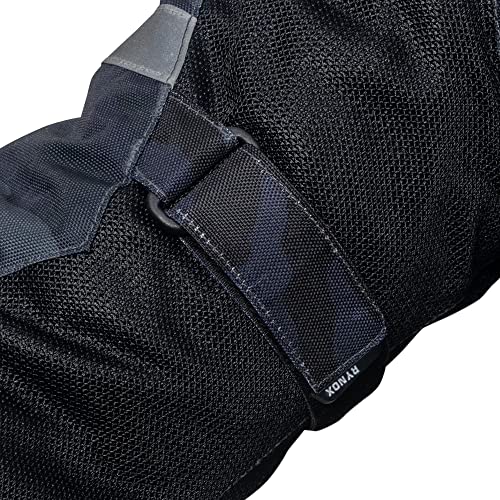 Rynox Urban X - Mesh Motorcycle Riding Jacket | Impact Protection | Abrasion Resistance - Dark Camo Black, Small - Image 4