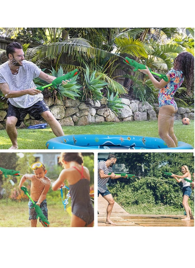 SYOSI - Water Toy for Kids, Alligator Water Pistol Squirt Toy Water Blaster Water Soaker Blaster Small Pistol Outdoor Beach Garden Pool Bath Party Water Fighting Children Girls Boys Toys, Green - Image 1