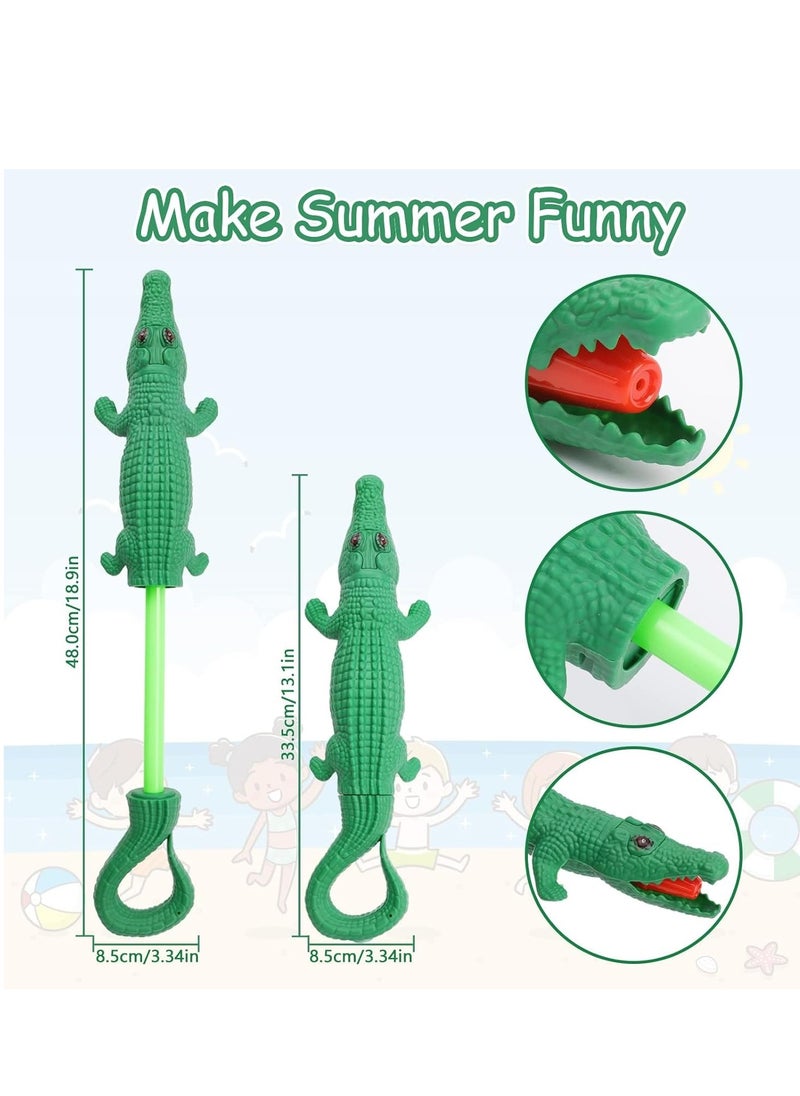 SYOSI - Water Toy for Kids, Alligator Water Pistol Squirt Toy Water Blaster Water Soaker Blaster Small Pistol Outdoor Beach Garden Pool Bath Party Water Fighting Children Girls Boys Toys, Green - Image 1