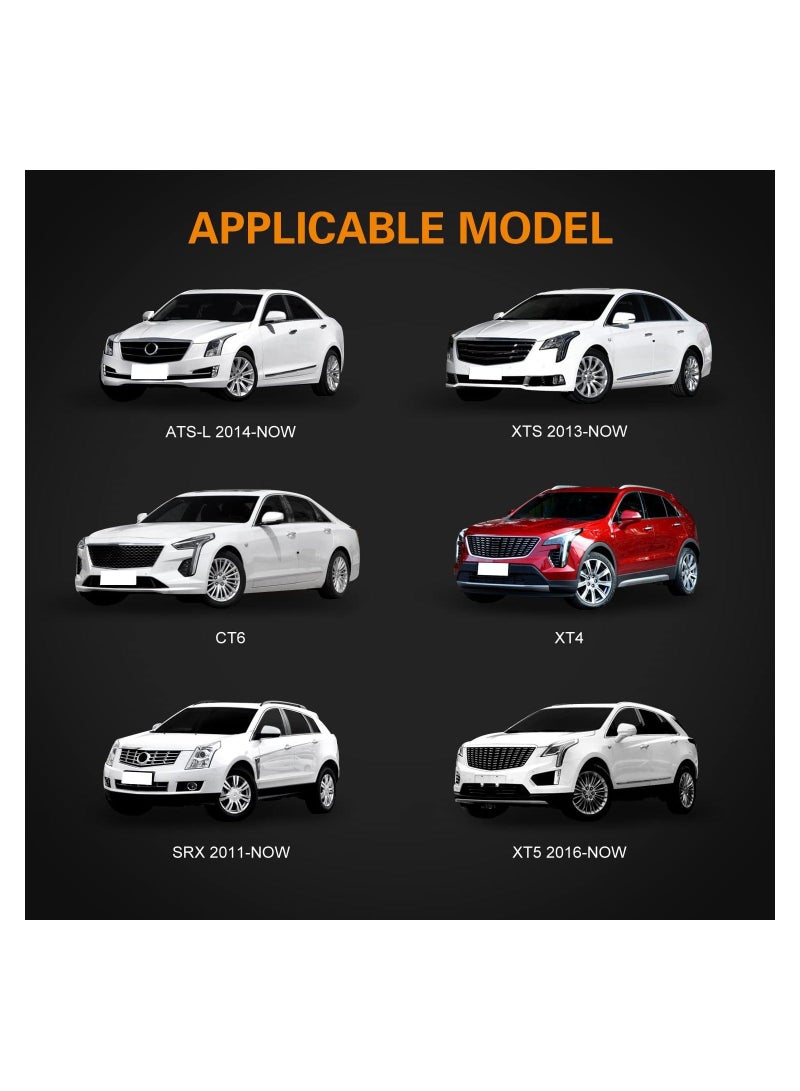 MUNTAQI 2PCS Car Door LED Logo Light Replacement for Cadillac, 3D Ghost Shadow Puddle Lights Never Fade 3D LED Car Light Car Door Logo LED Ghost Shadow Light LED Logo Shadow Lights for CT6 XT4 XT5 XTS ATS SRX - Image 2