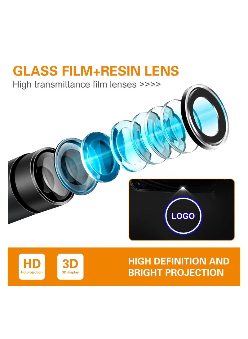 MUNTAQI 2PCS Car Door LED Logo Light Replacement for Cadillac, 3D Ghost Shadow Puddle Lights Never Fade 3D LED Car Light Car Door Logo LED Ghost Shadow Light LED Logo Shadow Lights for CT6 XT4 XT5 XTS ATS SRX - Image 4