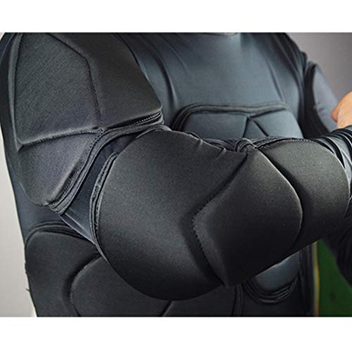 Shinestone Adult Men's Goalkeeper Armor BodyShield Padded Compression Long Sleeves Shirt with Sponge Protector for Football Baseball(Shirt-01,Large) - Image 5