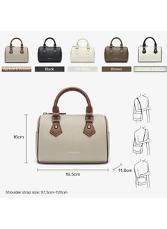Bostanten BOSTANTEN Women's Bag – Beautiful and Easy-to-Match Apricot and Brown Shoulder Bag for Women  - Image 2