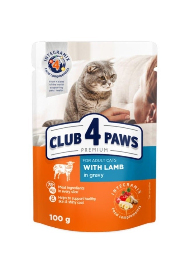 Club 4 Paws For Adults with Lamb in Gravy - 100G