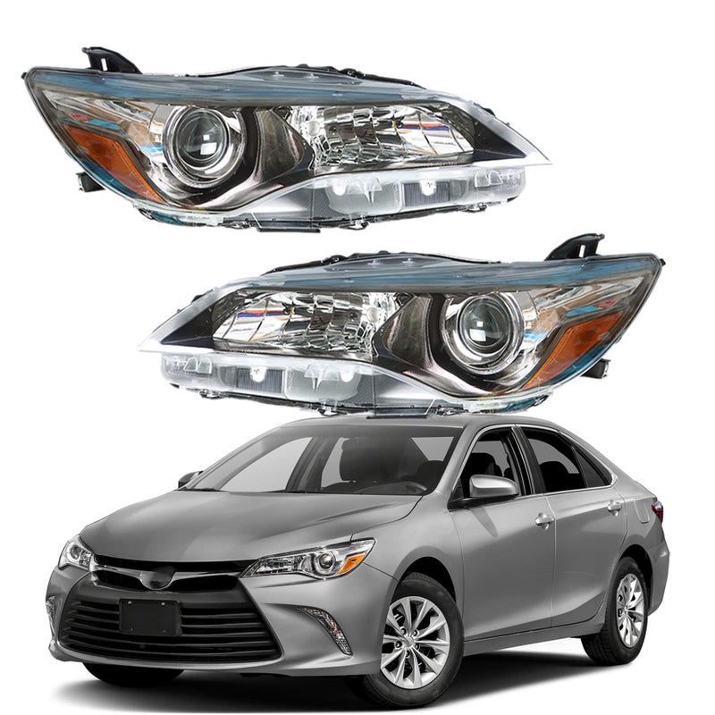 munirater 8115006C70 8111006860 Left  Right Front Headlight Replacement for 2015 2016 2017 Camry Headlights Headlamps Driver  Passenger Side