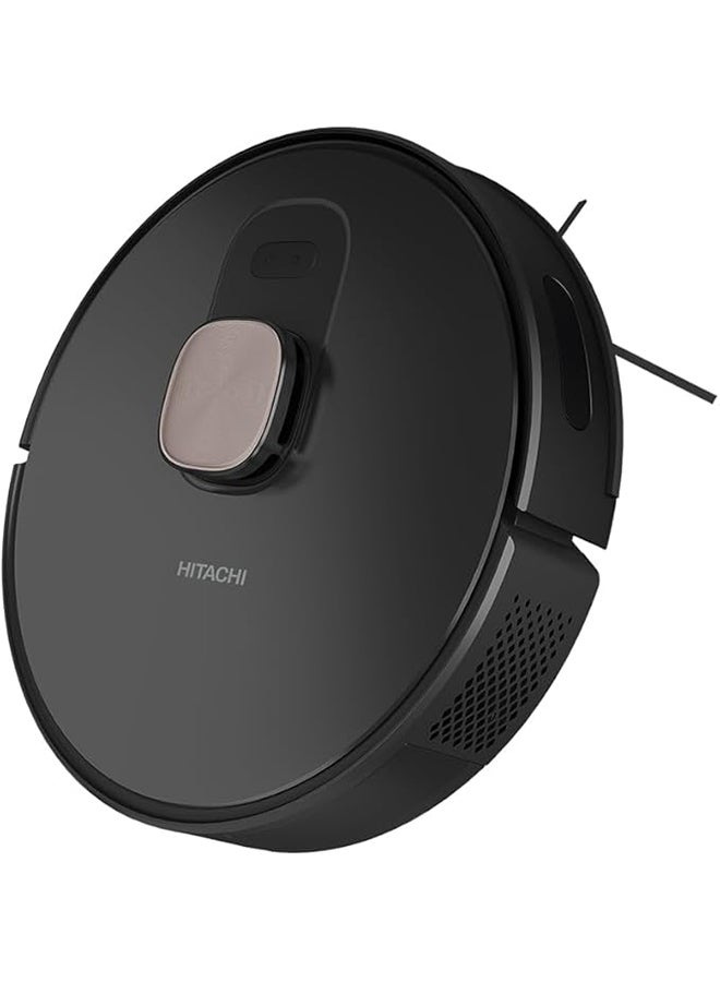 هيتاشي Robot Vacuum Cleaner With LDS Navigation Mapping, Cleaning Setting on App, Powerful Suction Power Up to 5000Pa, Stay Connected with Home Direct App, Auto Charge, TÜV Approval, 100 W RVX20PBKCG Black - Image 2