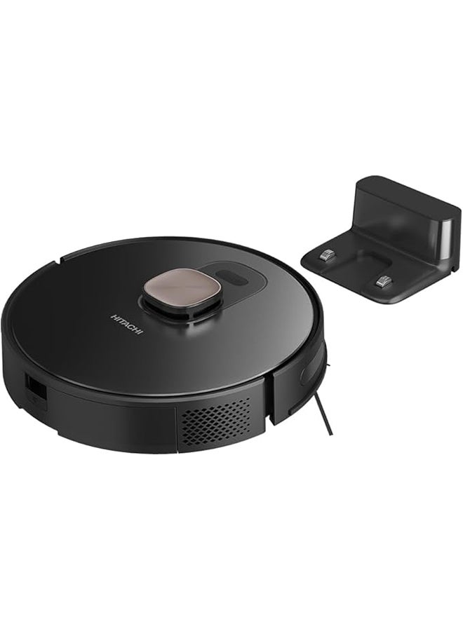 هيتاشي Robot Vacuum Cleaner With LDS Navigation Mapping, Cleaning Setting on App, Powerful Suction Power Up to 5000Pa, Stay Connected with Home Direct App, Auto Charge, TÜV Approval, 100 W RVX20PBKCG Black - Image 5