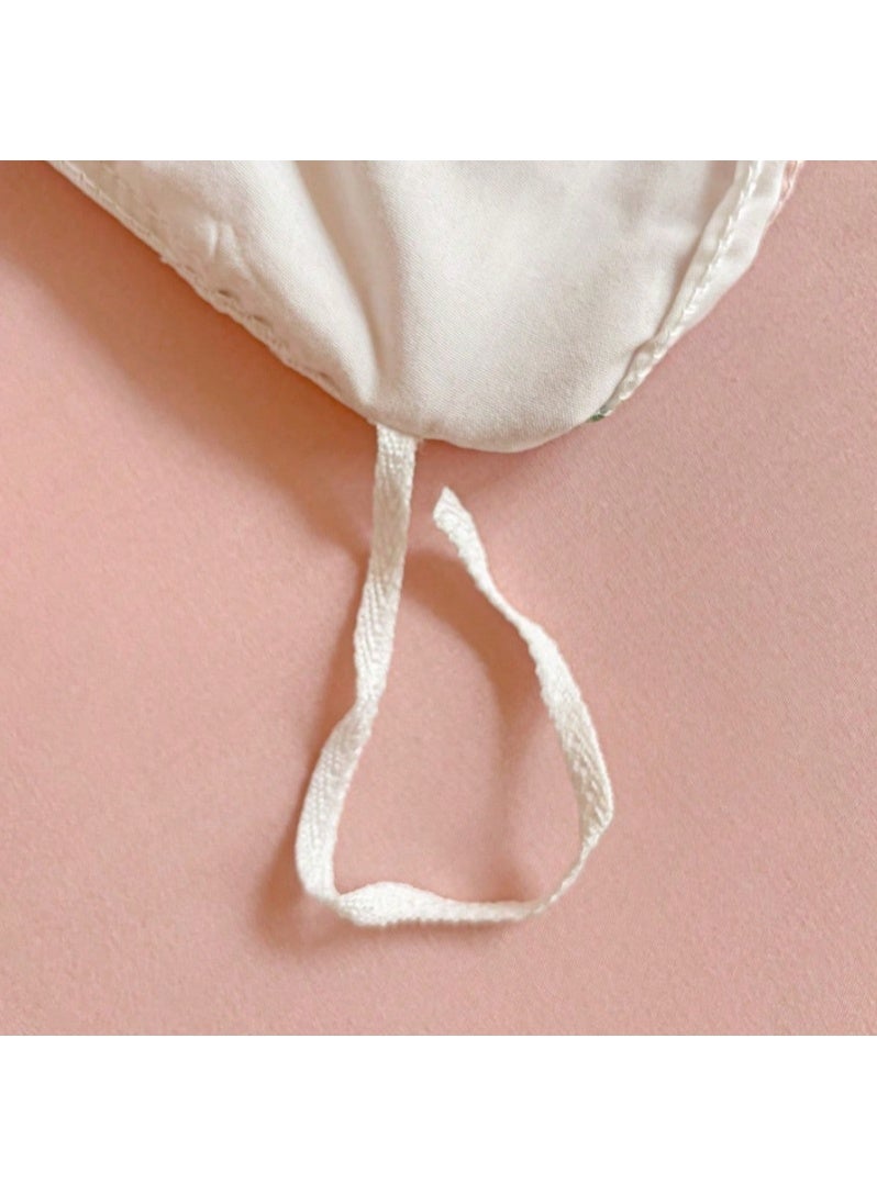 غطاء سرير وردي بنقشة زهور – غطاء لحاف ناعم بطابع رومانسي – مفارش باستيل لغرفة نوم أنيقة ودافئة - (220*180سم) - Image 5