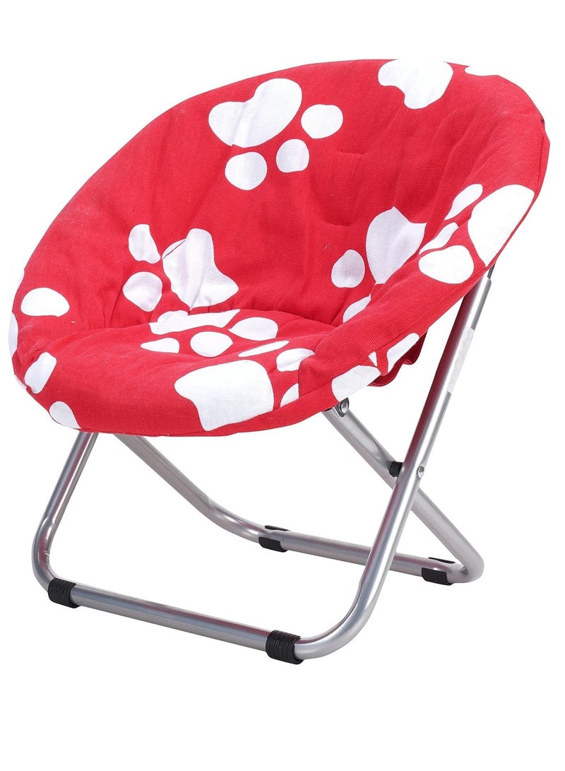 GO2CAMPS Kids Moon Camping Chair with Soft Cloth Cushion Padding – Lightweight, Foldable, and Comfortable Toddler Chair for Indoor & Outdoor Use – Sturdy Metal Frame with Safety Lock, Travel-Friendly Design - Image 1
