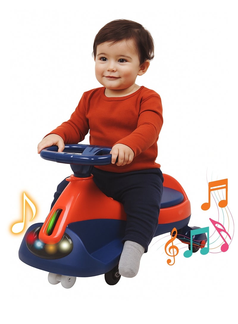 ماس سيارة ركوب موسيقية ممتعة للأطفال امنحي طفلك تجربة لعب مليئة بالمرح والأمان مع سيارة الركوب ذات التصميم العصري والألوان الزاهية - Image 1