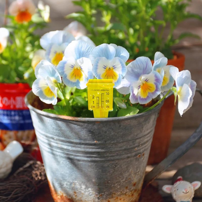 Plastic Rain Gauge Set of 3 Accurate Rainfall Measurement Tool for Garden Outdoor - Image 4