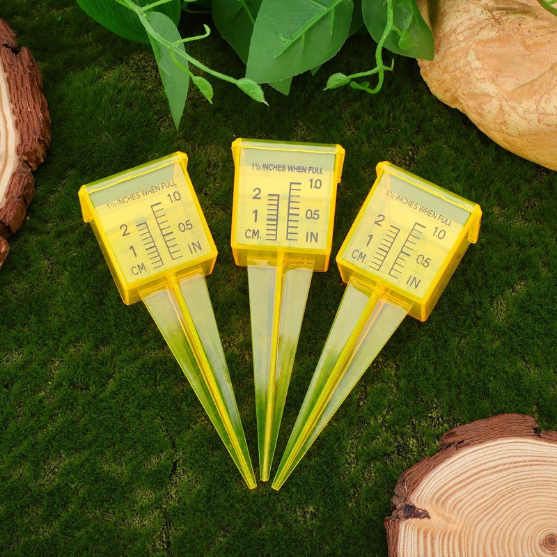 Plastic Rain Gauge Set of 3 Accurate Rainfall Measurement Tool for Garden Outdoor - Image 5